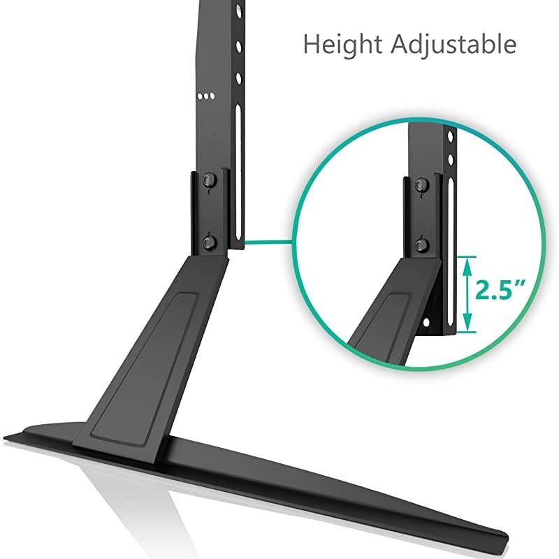 Universal TV Stand Table Top for Most 23 to 42 inch LED LCD Flat Screen TV VESA up to 200 by 400mm TVS002 Black