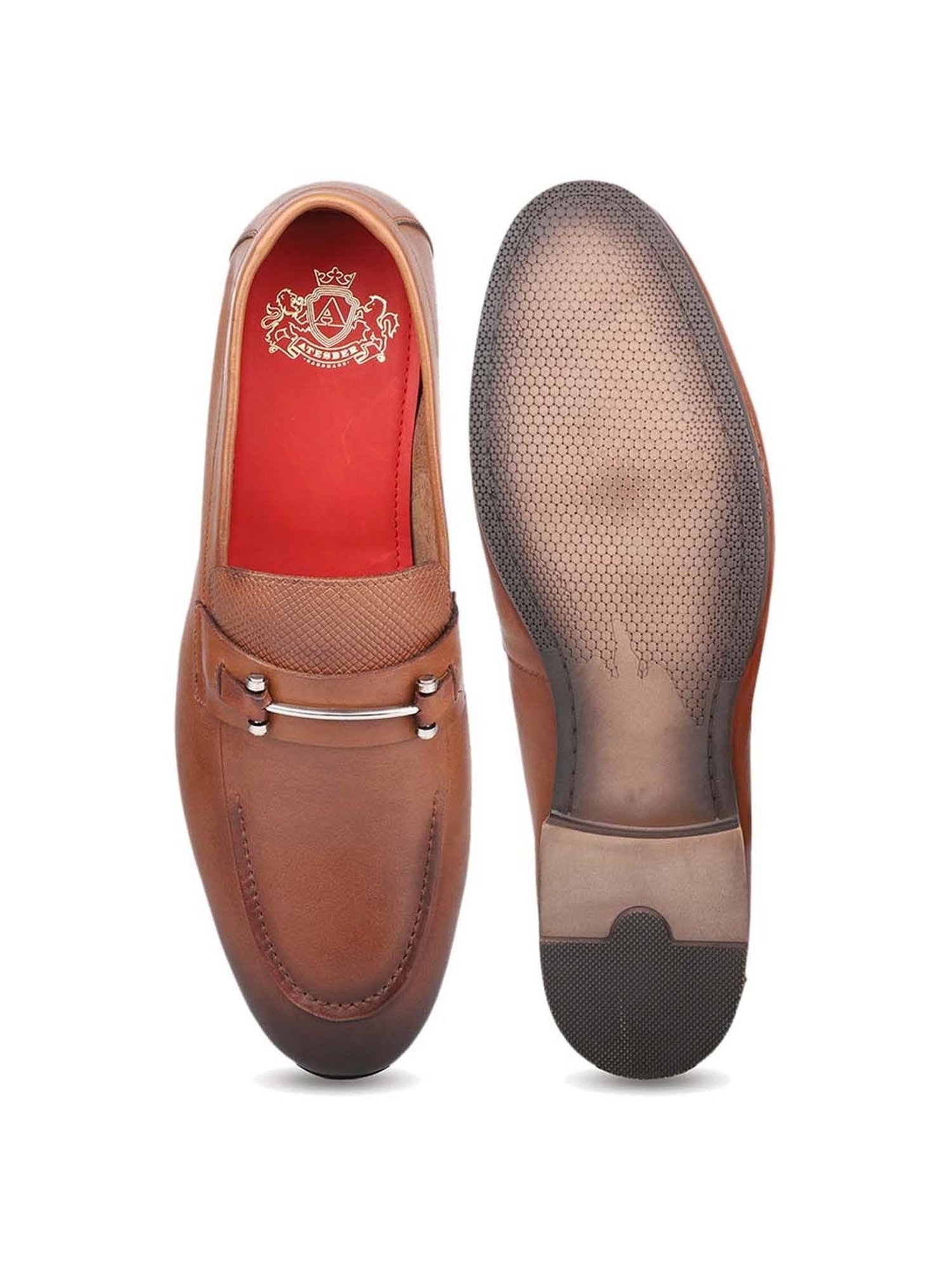 Atesber Men's Brown Formal Loafers