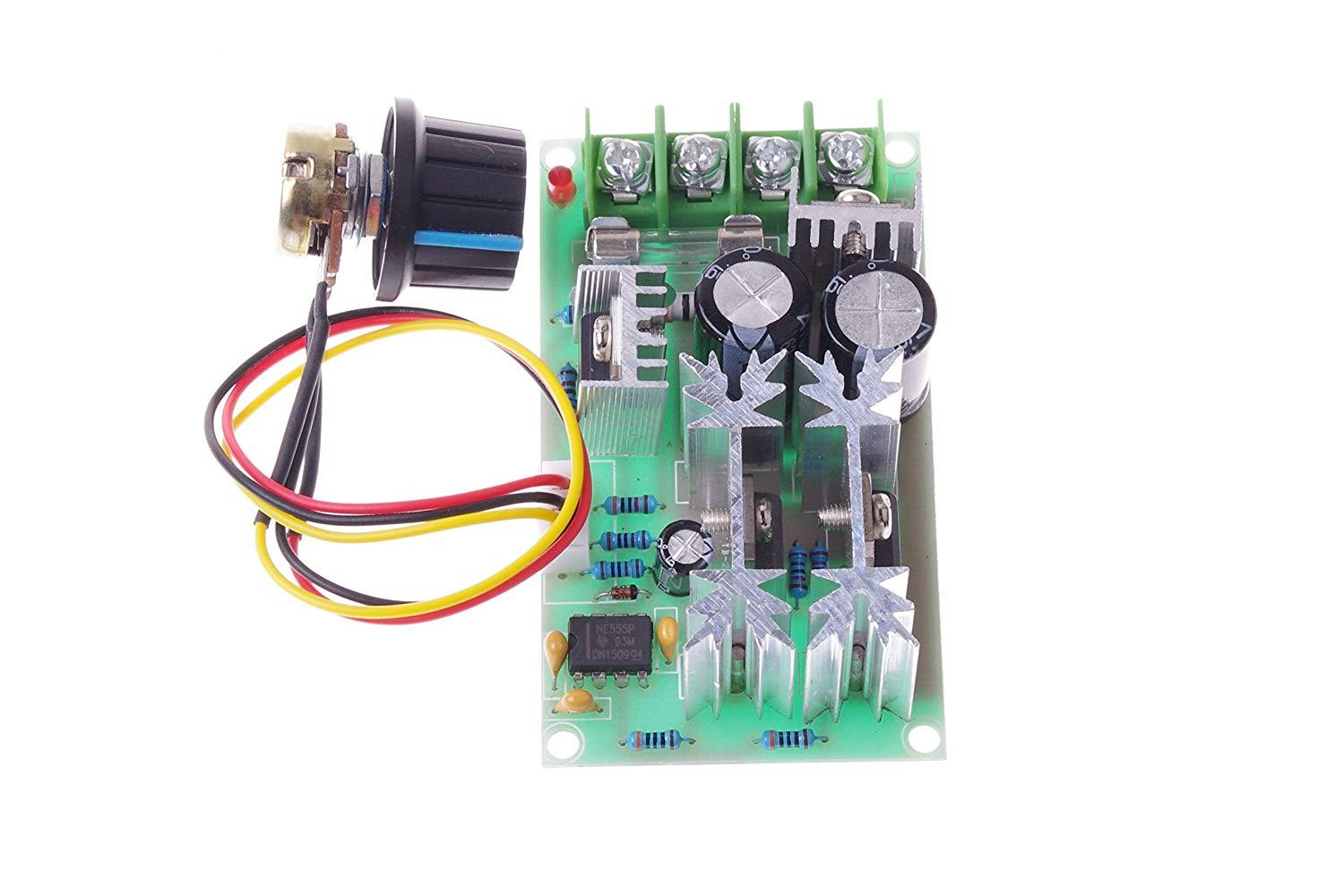 SMAKN&reg; DC 1200W 10-60V 20A PWM Motor Speed Control Module w Rotary Potentiomete