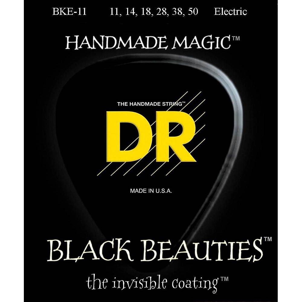 DR Black Beauties Extra-Life Coated - Heavy - Guitar Strings