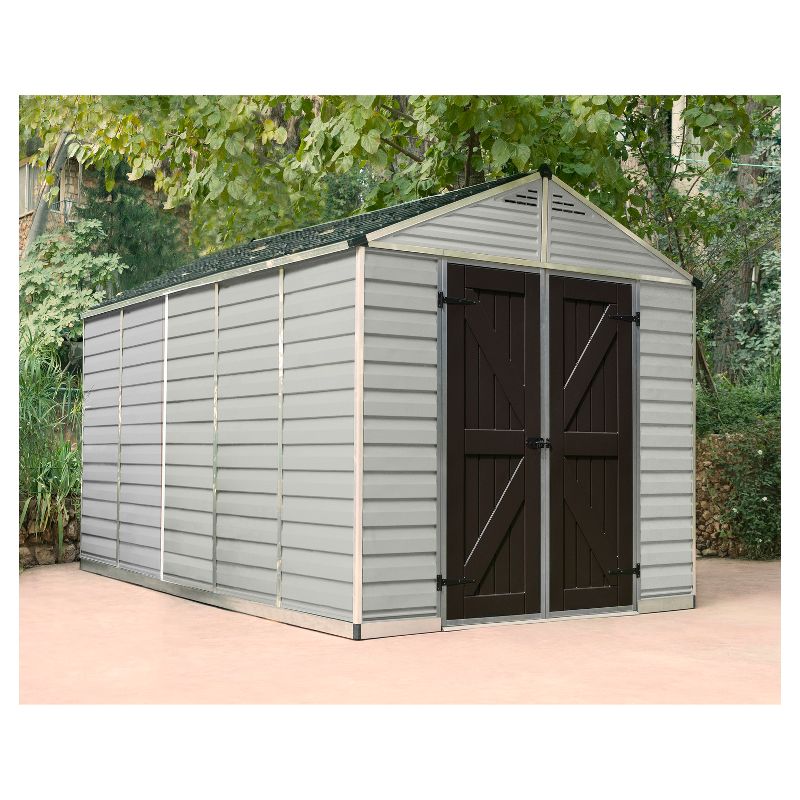 8'X12' Skylight Shed - Tan - Palram