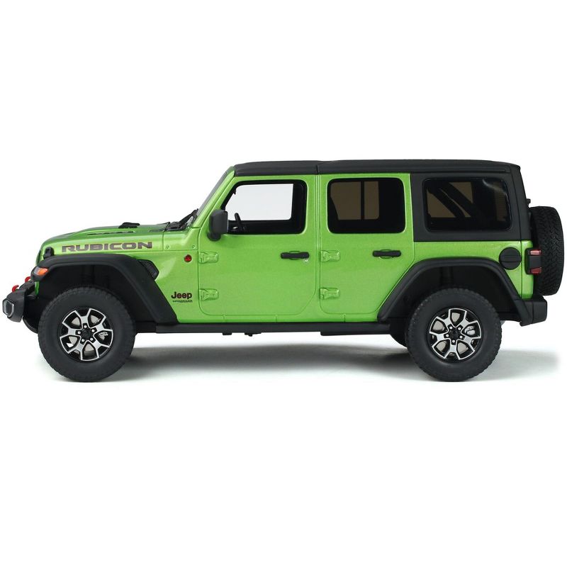 Jeep Wrangler Rubicon Mojito Green Metallic with Black Top Limited Edition to 999 pieces Worldwide 1/18 Model Car by GT Spirit