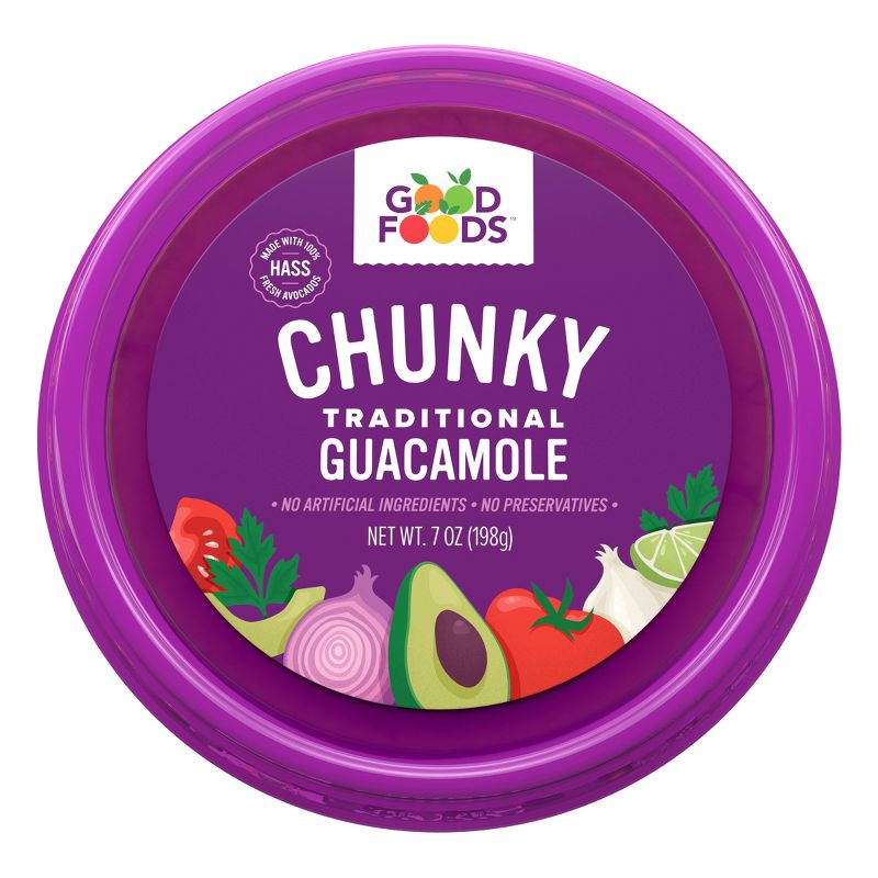 Good Foods Chunky Traditional Guacamole - 7oz
