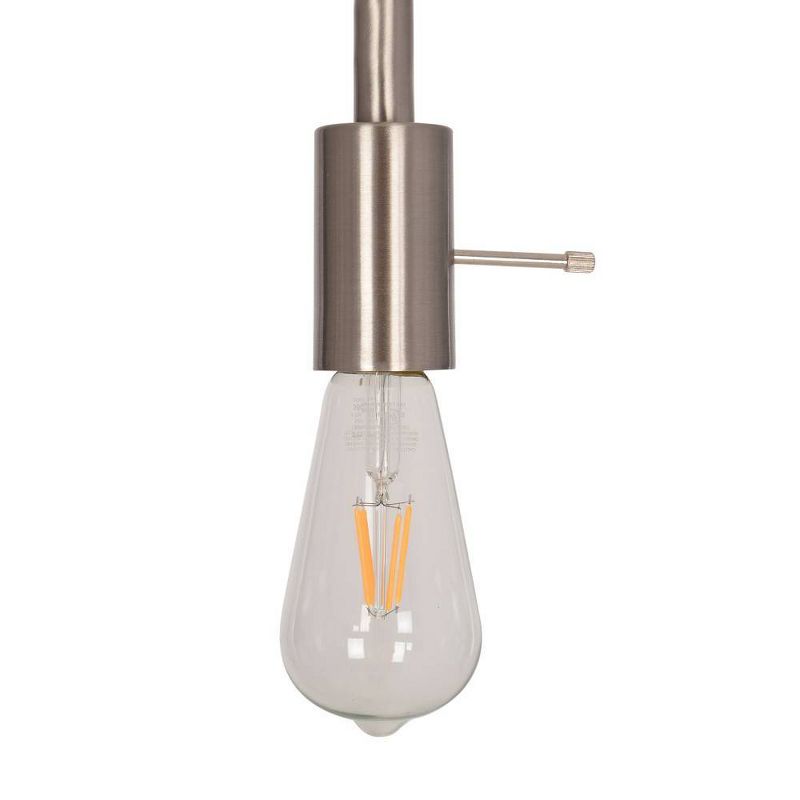 62" Marble Decal Floor Lamp (Includes Energy Efficient Light Bulb) Black - Cresswell Lighting