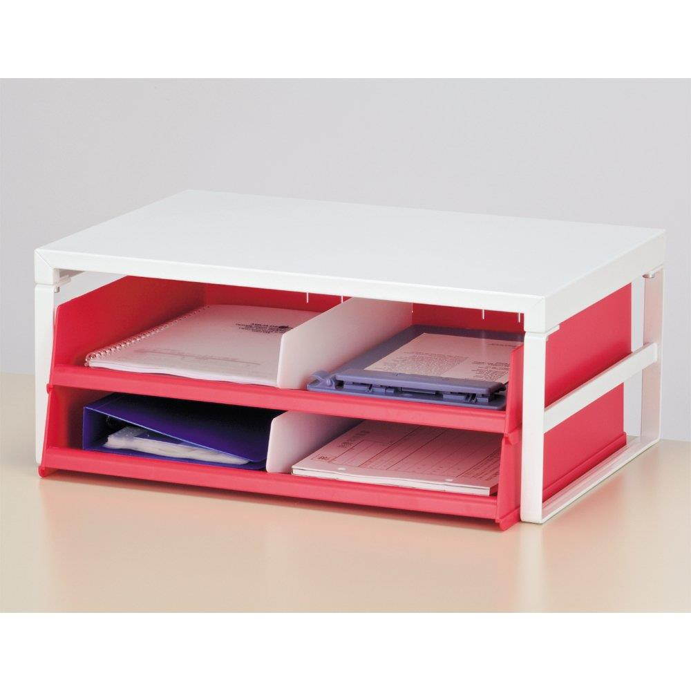 LIHIT LAB Desktop Stand (Monitor Stand), White, 9.8" x 15.4" x 6.3" (A7331-0)