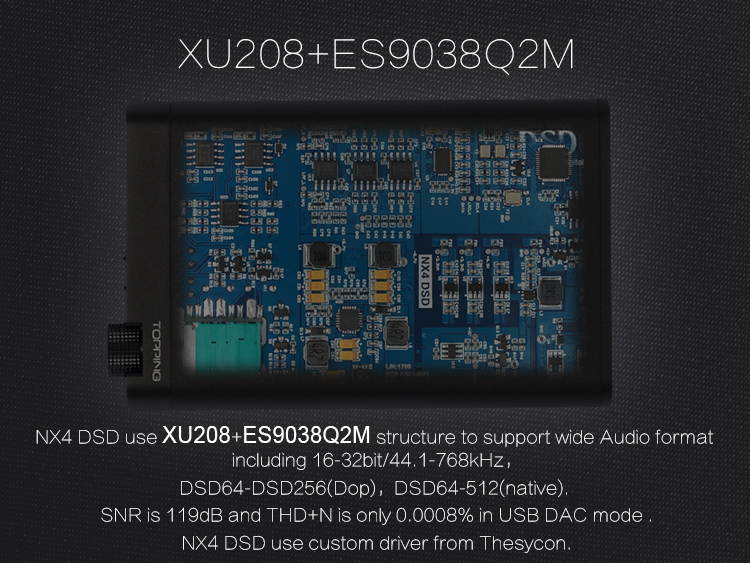 TOPPING NX4 DSD XMOS-XU208 DAC ES9038Q2M chip Portable USB DAC DSD Decoder Amplifier