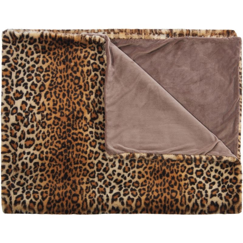 Mina Victory Fur FL102 Brown 50" x 60"