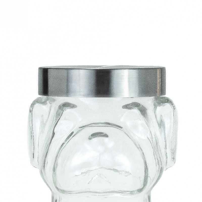 Amici Pet Mad Dog Glass Food Canister, 48oz