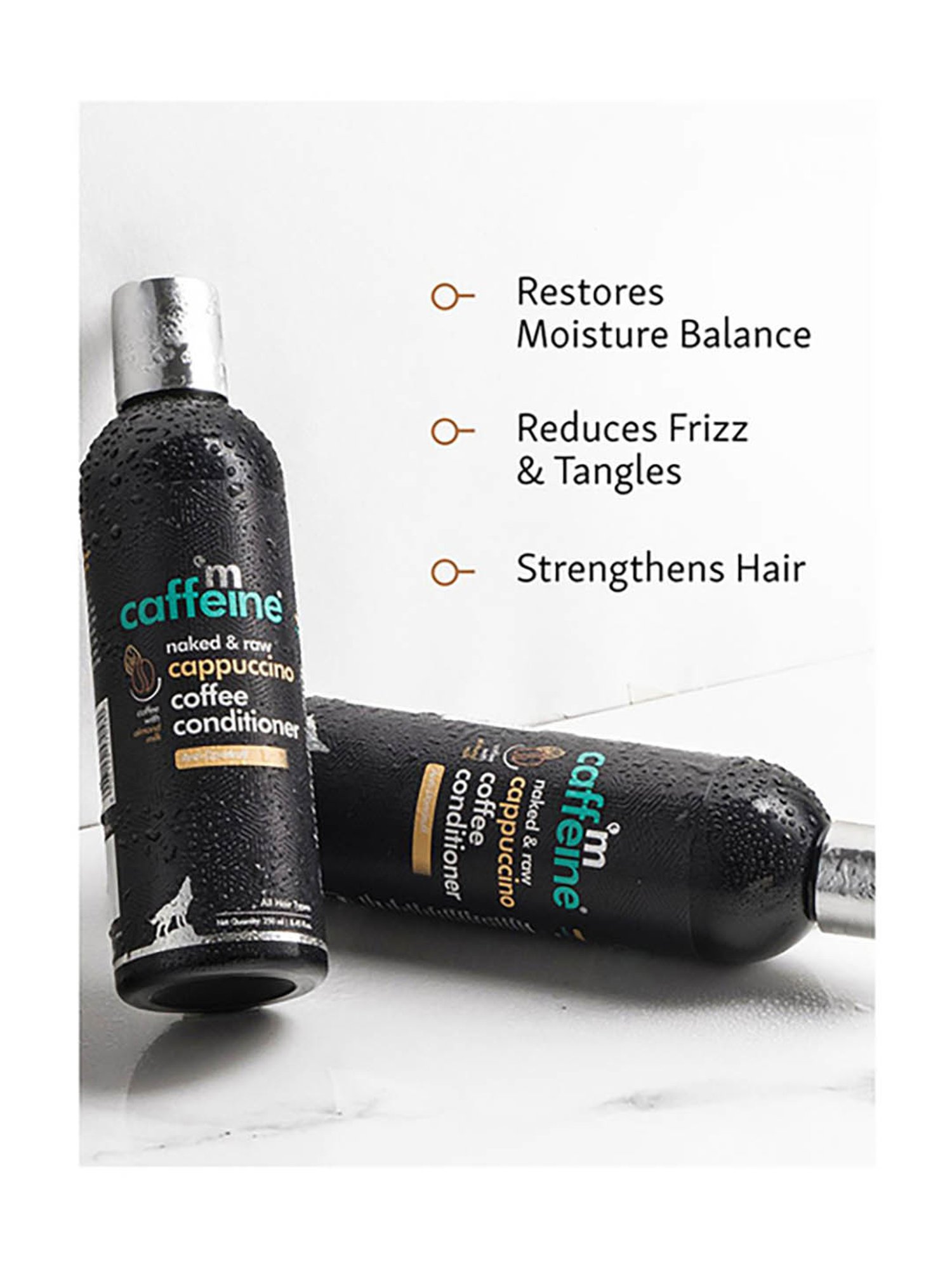 mCaffeine Naked & Raw Cappuccino Coffee Conditioner - 250 ml