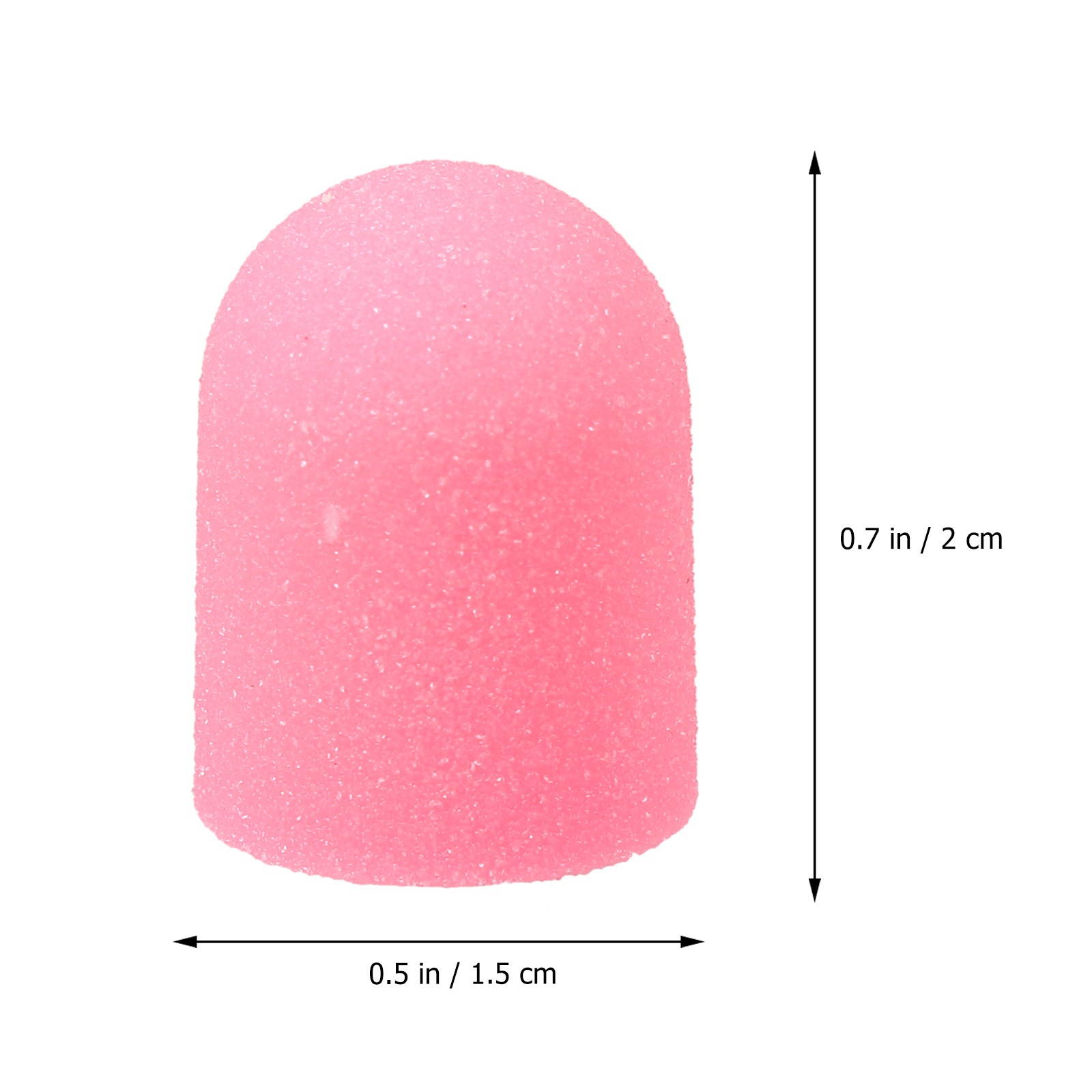 10pcs Nail Art Polishing Sanding Caps with Nail Grinding Head Set Manicure Tool