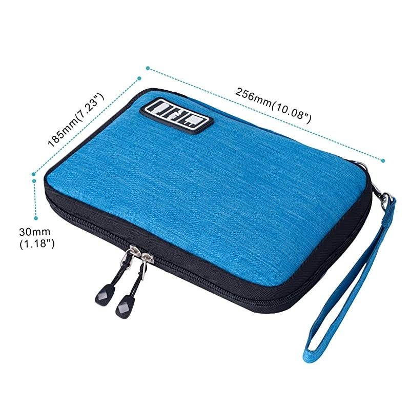 Cable Organizer Bag Waterproof Portable Electronic Organizer for USB Cable Cord Phone Charger SD Card,5pcs Cable Ties