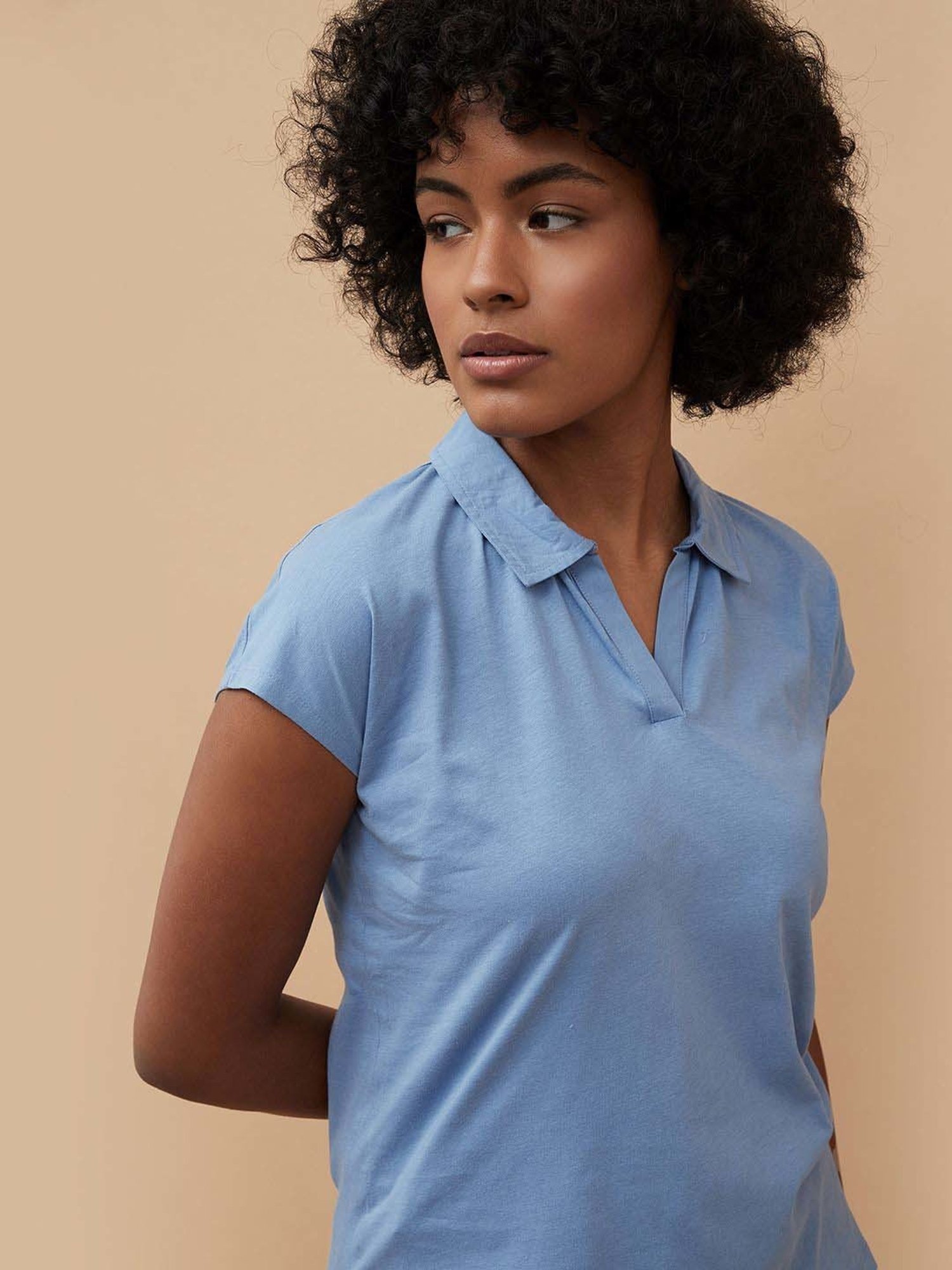 Fame Forever by Lifestyle Blue Cotton Plain Top