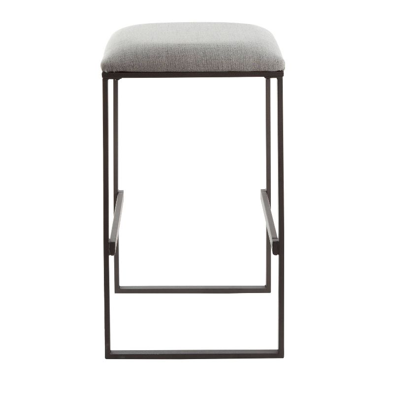 24" Square Base Saddle Stool Brown - Silverwood