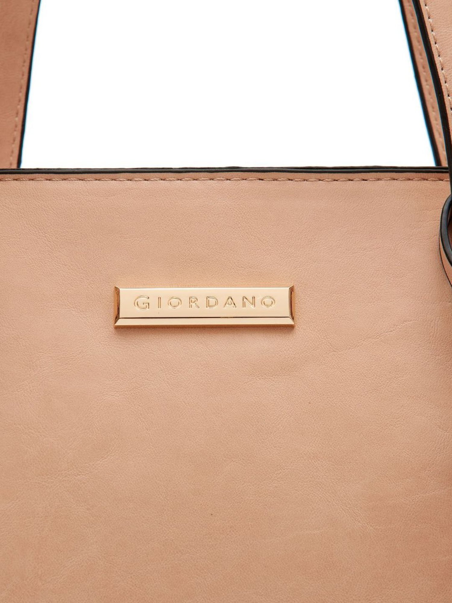 Giordano Capsule Blush Pink Solid Medium Shoulder Handbag