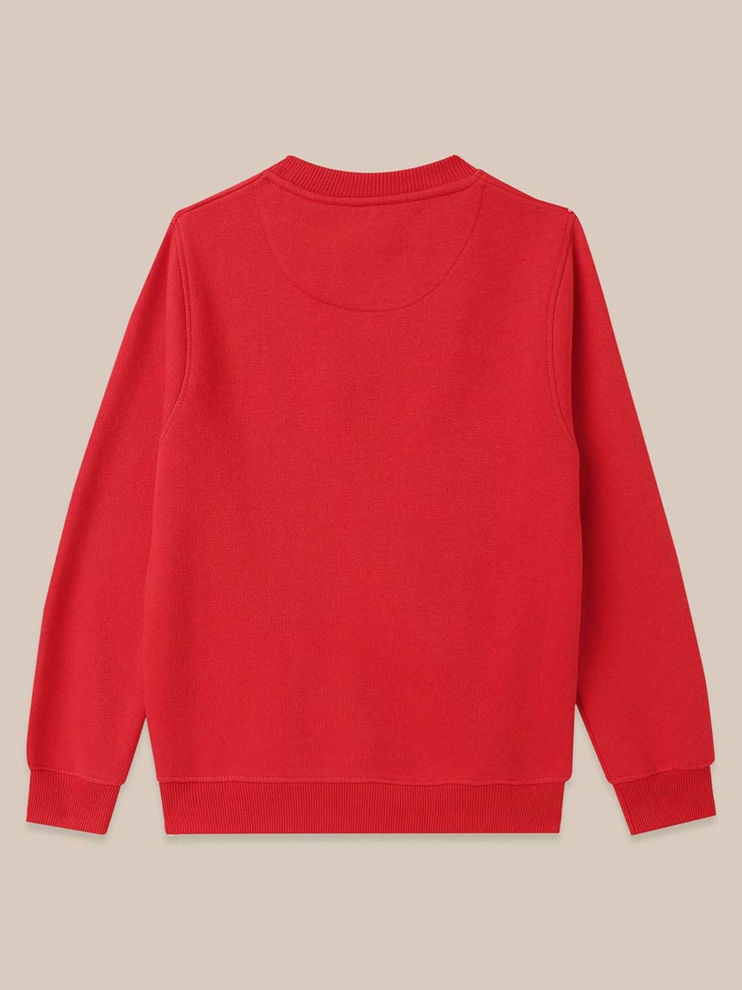 Kidsville Red Cotton Printed Full Sleeves Avengers Sweatshirt