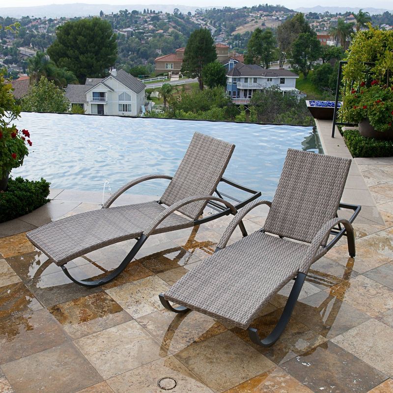 Cannes Woven Chaise Lounge Set - RST Brands