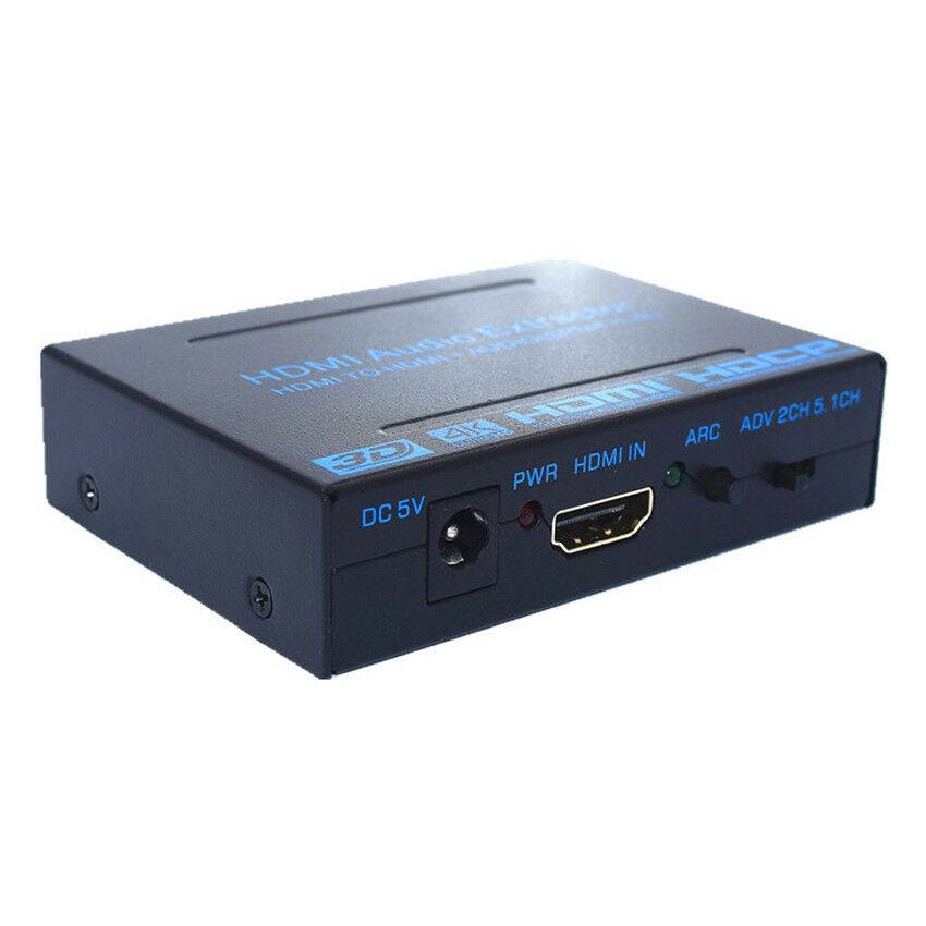 NK-B12 4K HDMI Audio Splitter HDMI to HDMI Audio (SPDIF + R / L)  Extractor Supports 4K2K, ARC A9Q9
