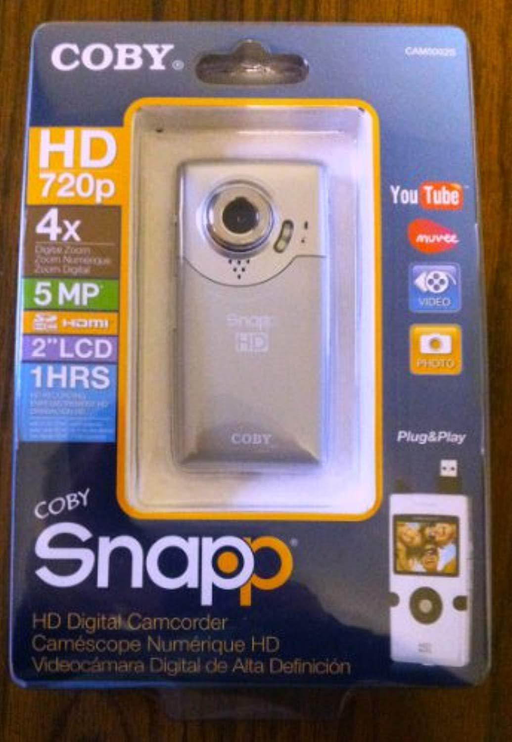 coby snapp hd camcorder with 2-inch lcd electronic viewfinder and 720p hd resolution silver