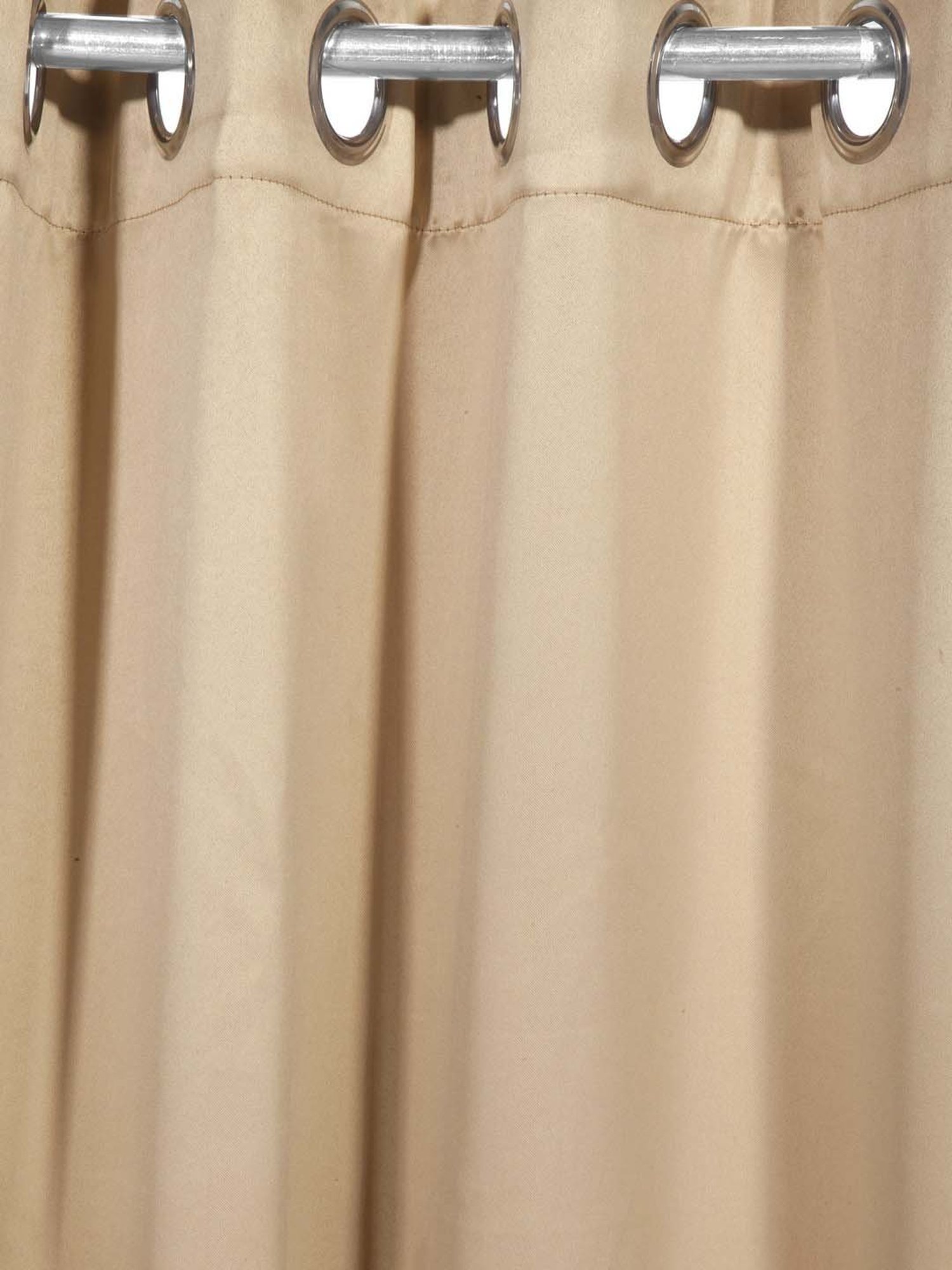 BIANCA Satin Curtain-Blocks 99% Sunlight & Reduces Noise [Eyelet Pattern]-2pc 7.5 Feet-plain-dk.gold