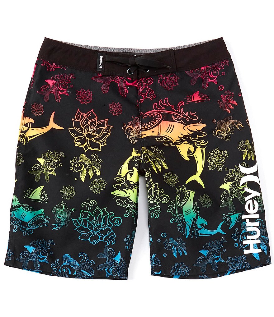Hurley Big Boys 8-20 Koi Fish Board Shorts