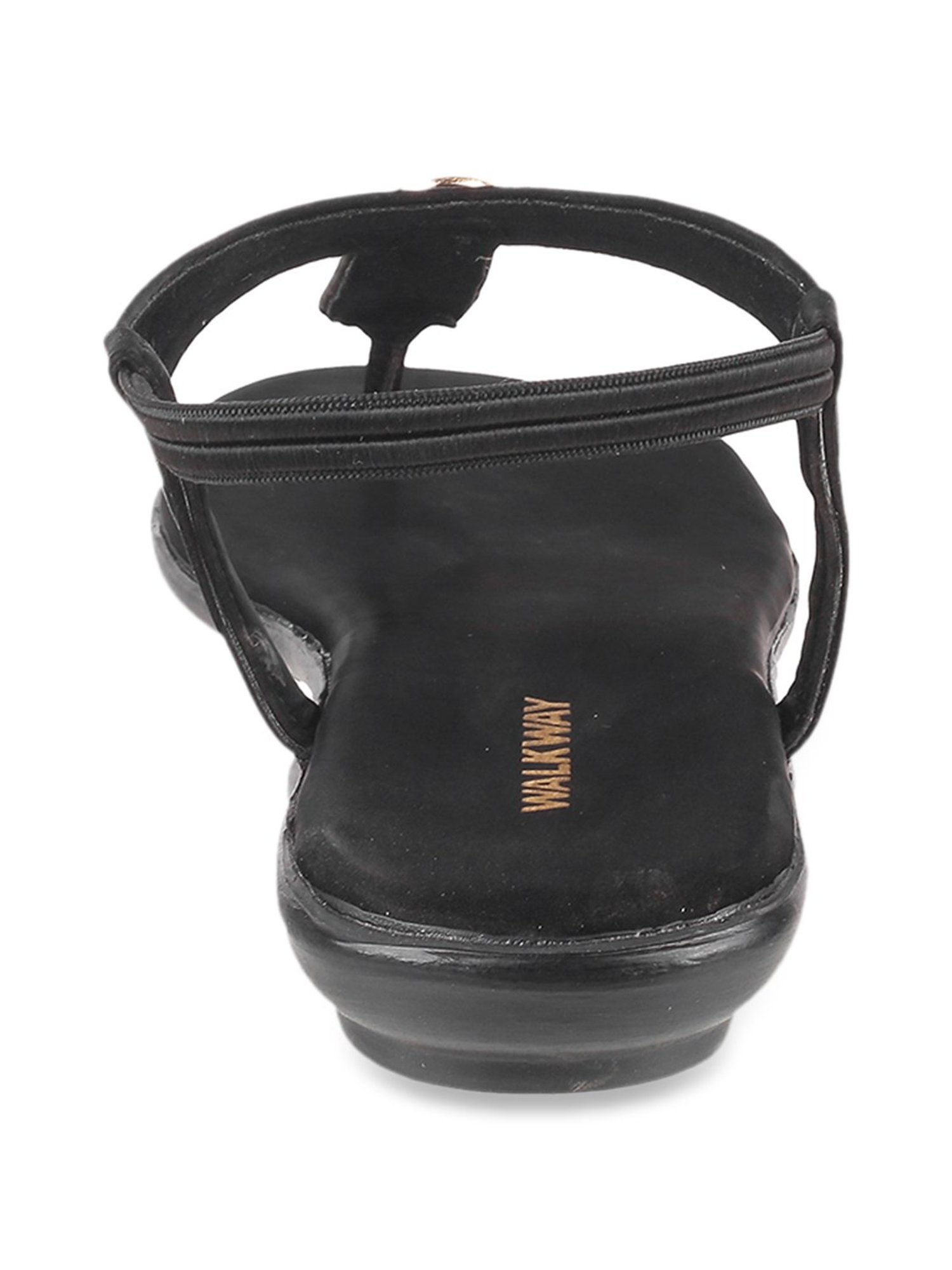 Walkway Women's Black Sling Back Sandals