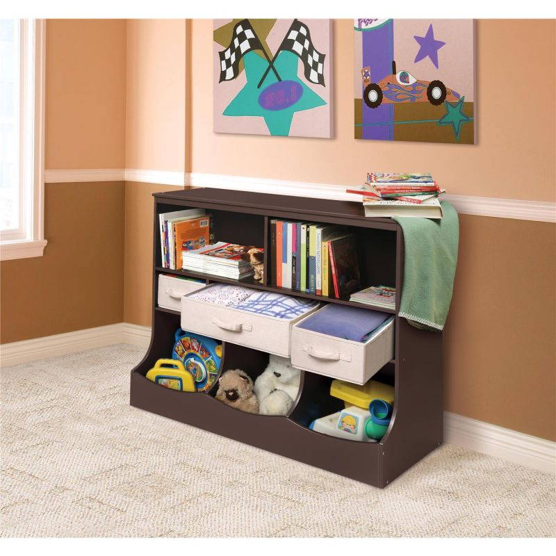 Combo Bin Storage Unit with Three Baskets