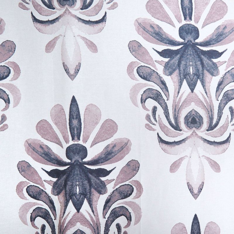 72"x72" Emery Cotton Fabric Shower Curtain - Nicole Miller