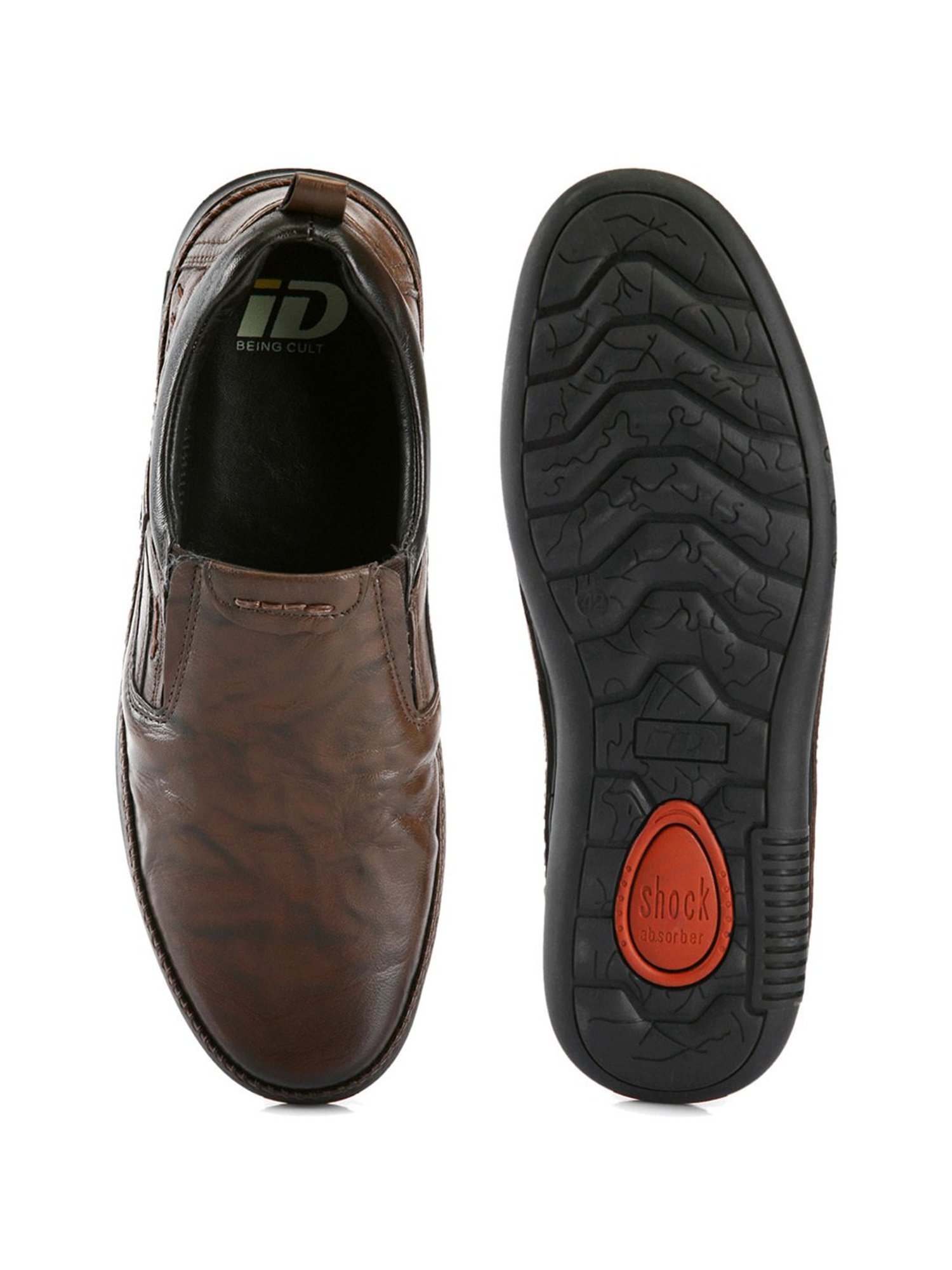 ID Men's Brown Casual Loafers