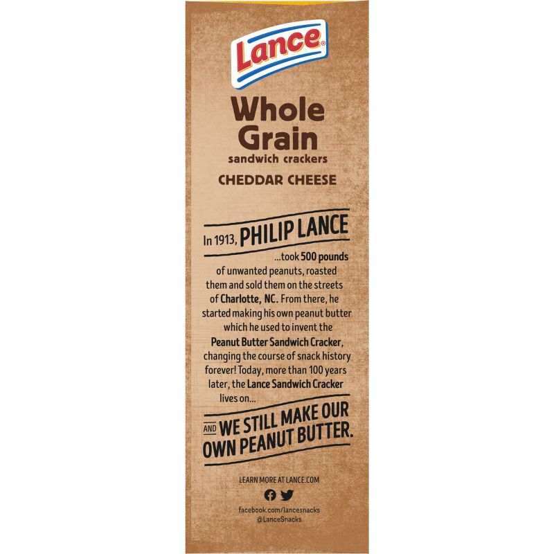 Lance Real Cheddar Cheese Whole Grain Cracker Sandwiches - 12oz