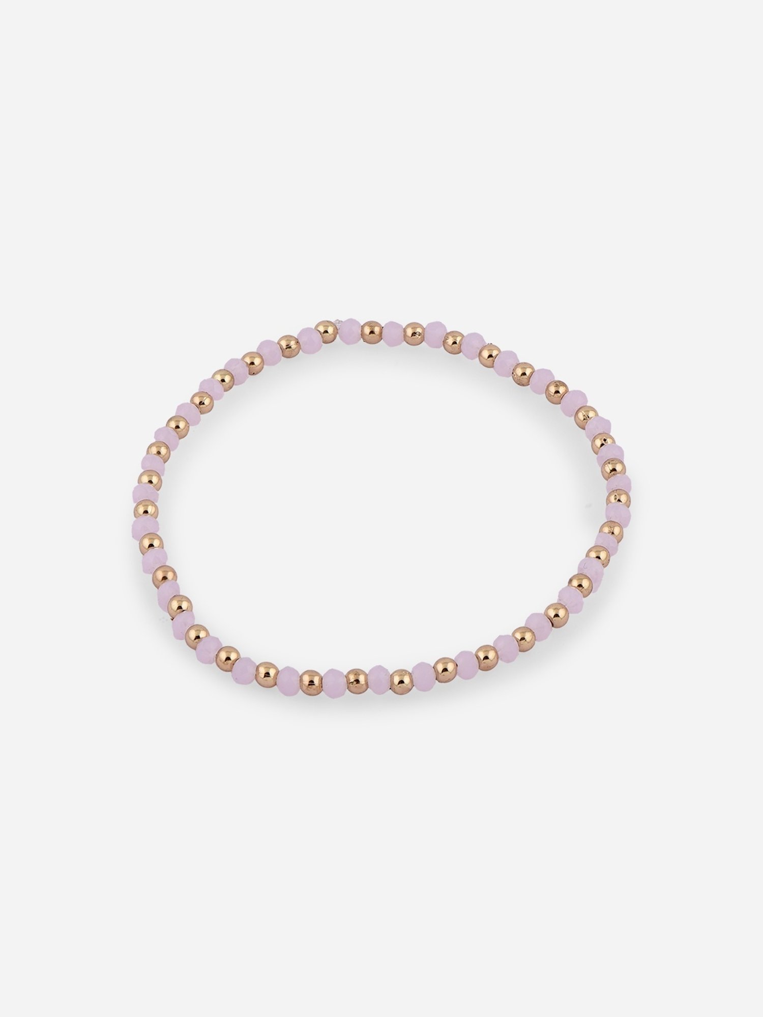 ToniQ Pearl Fusion Wear Alloy Multi Stretch Bracelet for Women - Set of 4