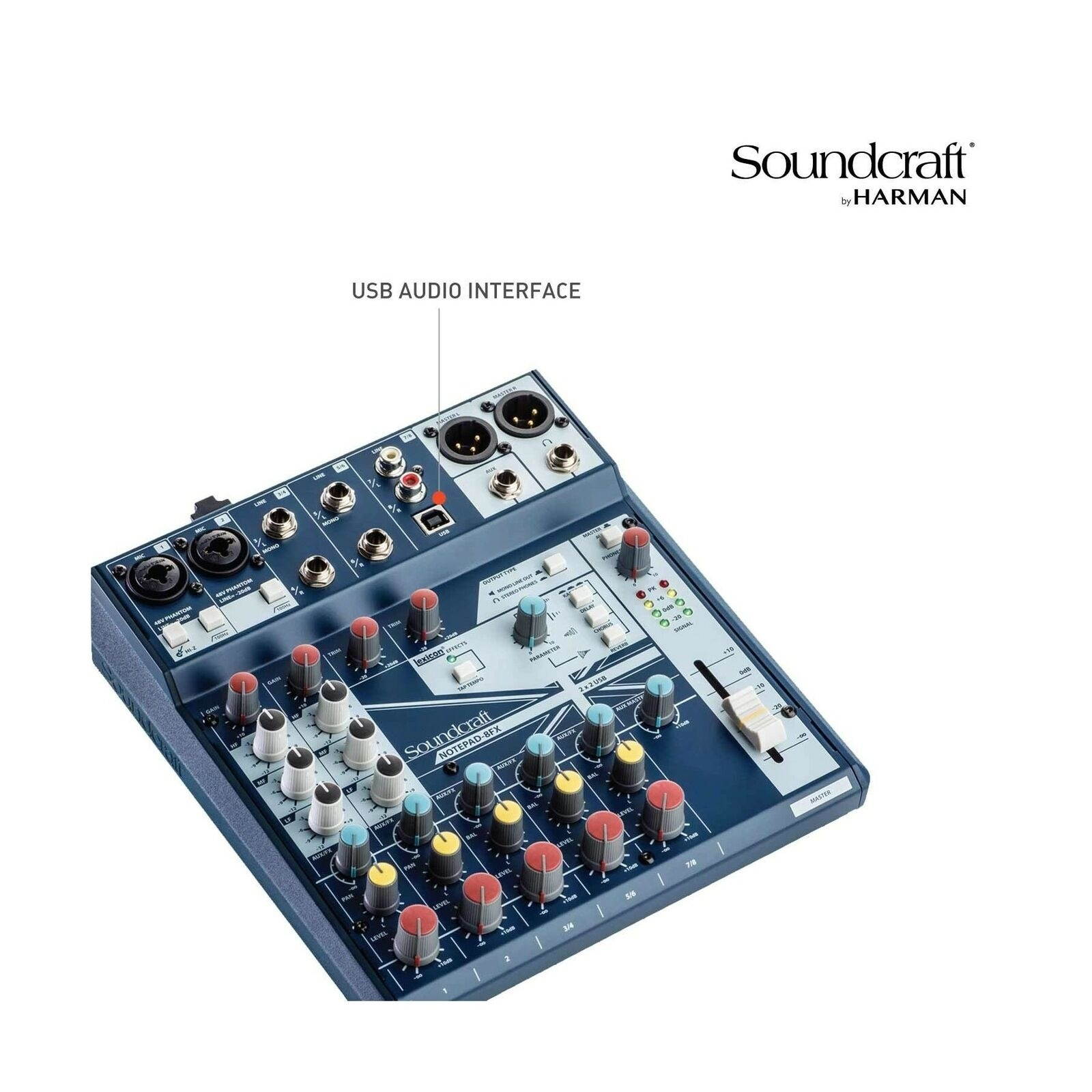 Soundcraft Notepad-8FX Small-format Analog Eight-Channel Mixing Console with ...