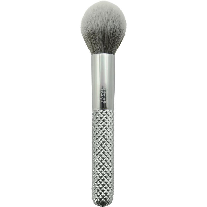 MODA Brush Metallics 10pc Deluxe Gift Makeup Brush Set with Black Studded Zip Case