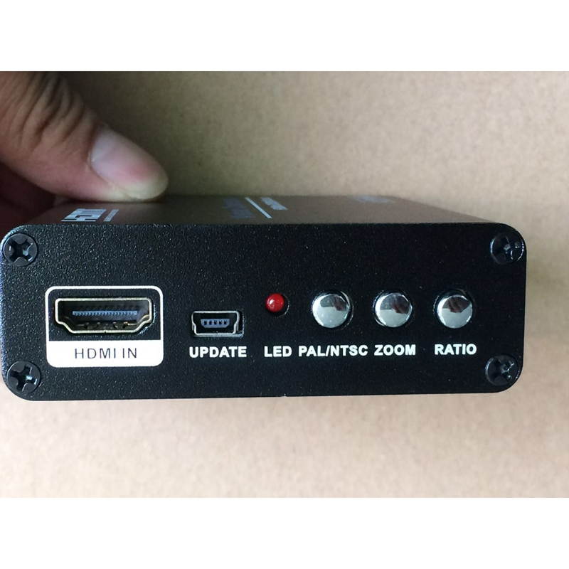 New AM960 4Kx2K HDMI to AV Scaler Converter Box for Sony PS4 Play Station 4 HDTV Computer Speaker Blu-Ray DVD Set Up Box EU Plug