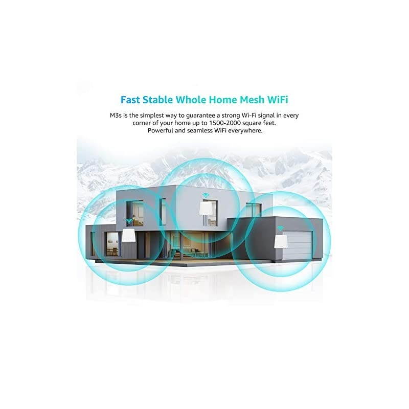 Mesh WiFi System M3s Suite - Up to 6,000 sq. ft. Whole Home Coverage - Gigabit WiFi Router Replacement - Mesh Router for Wireless Internet (3-Pack)
