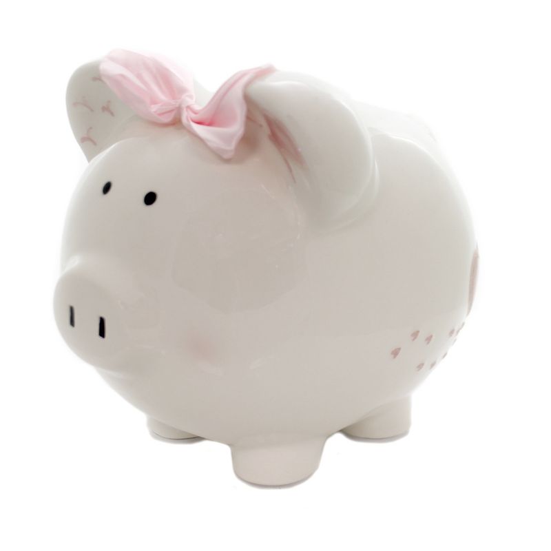 Bank 7.5" Sugar Fly Bank Buterfly Heart  -  Decorative Banks