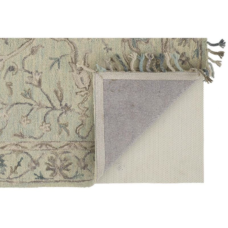 2'6"x8' Runner Hand Made Tufted Medallion Wool Runner Multicolored - Feizy