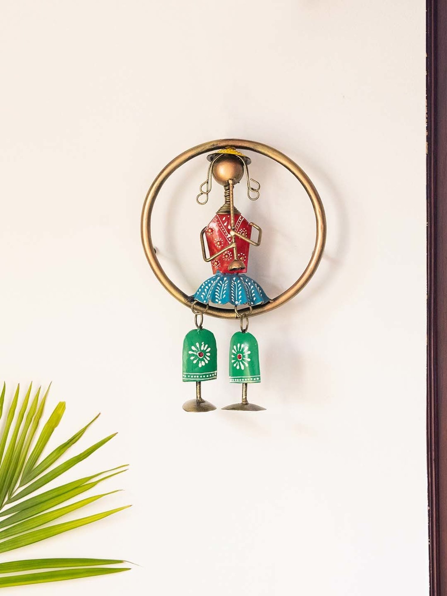 Gathari White & Orange Ceramic Desk Planter