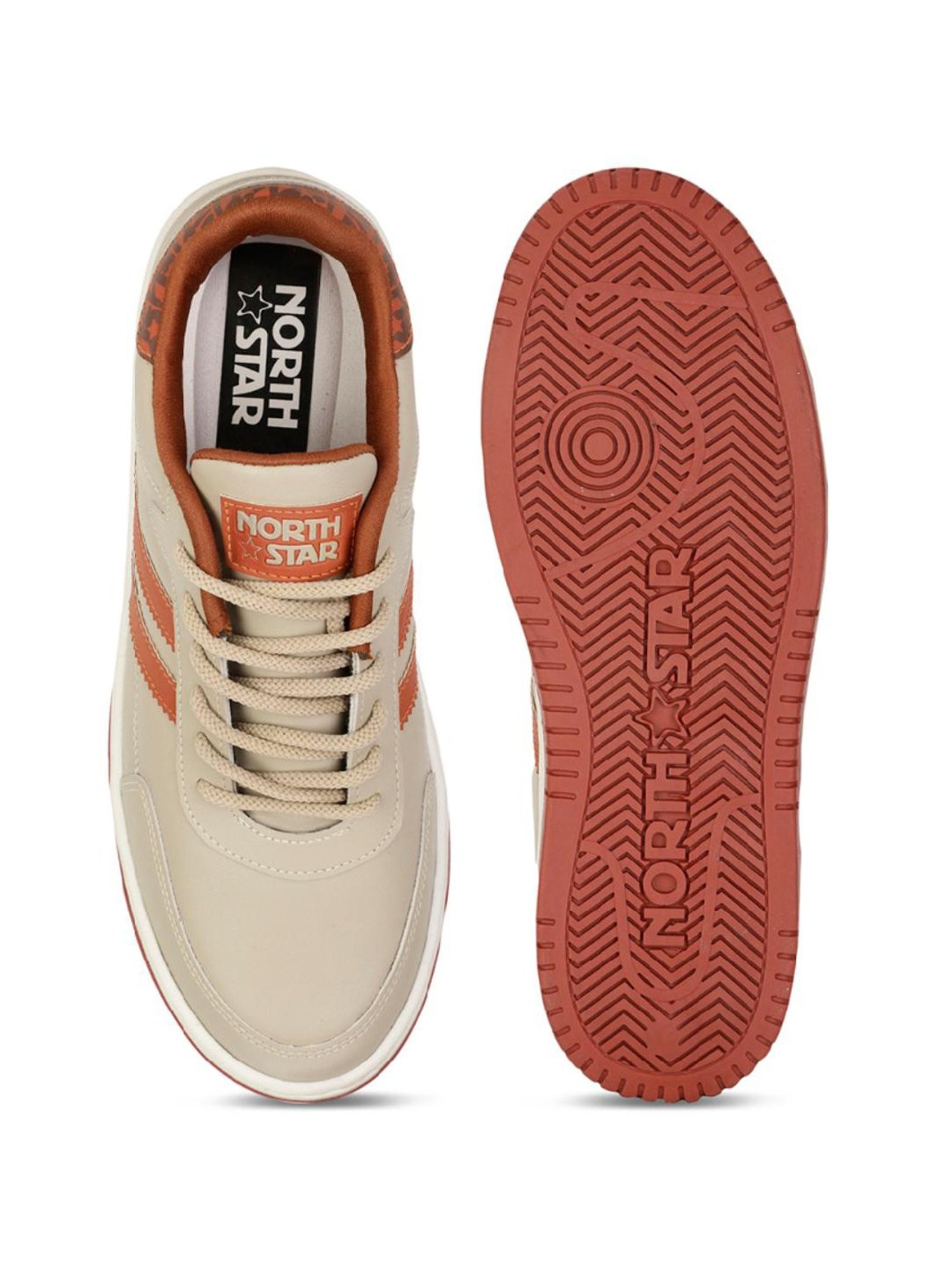 North Star by Bata Women's Beige Sneakers