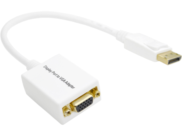 DAT 5792D Display Port to VGA Adapter - White