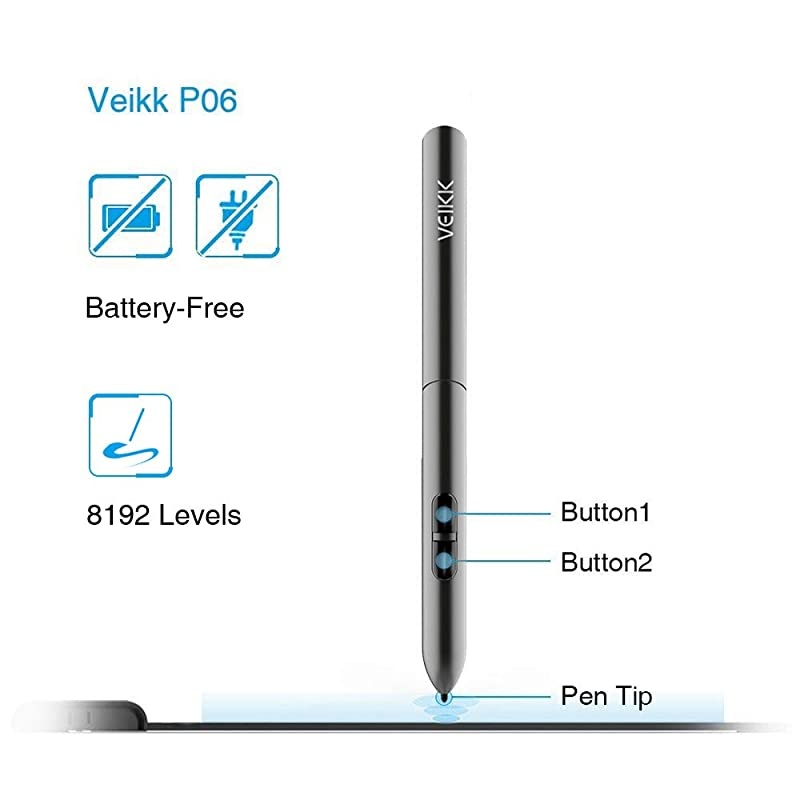 OSU Tablet  S640 UltraThin 6x4 Inch Graphics Drawing Tablet with BatteryFree Pen 8192 Levels Pressure