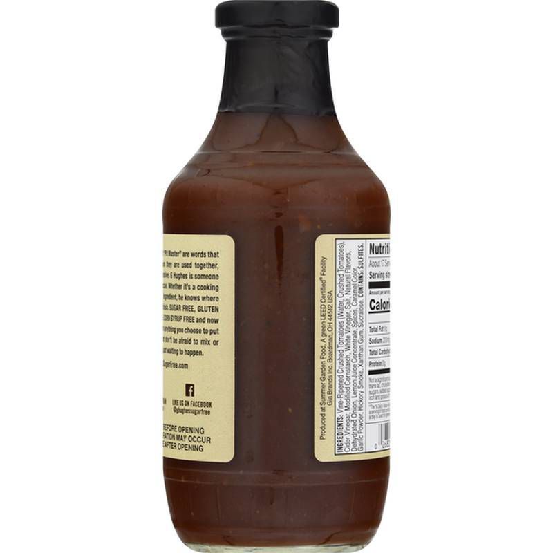 G Hughes Smokehouse Sugar Free BBQ Sauce Maple Brown Flavored - 18oz