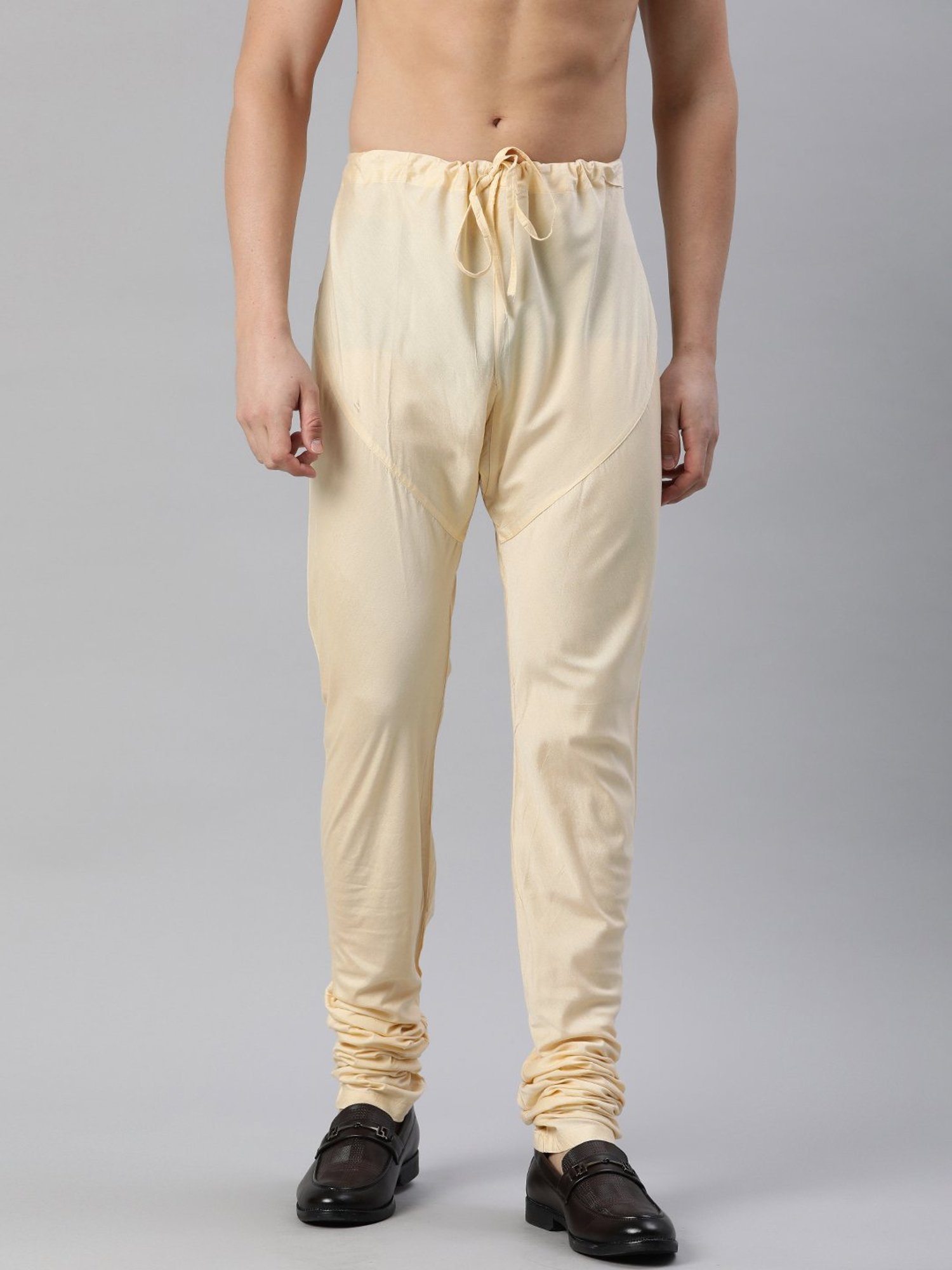 Manthan Cream Regular Fit Churidars