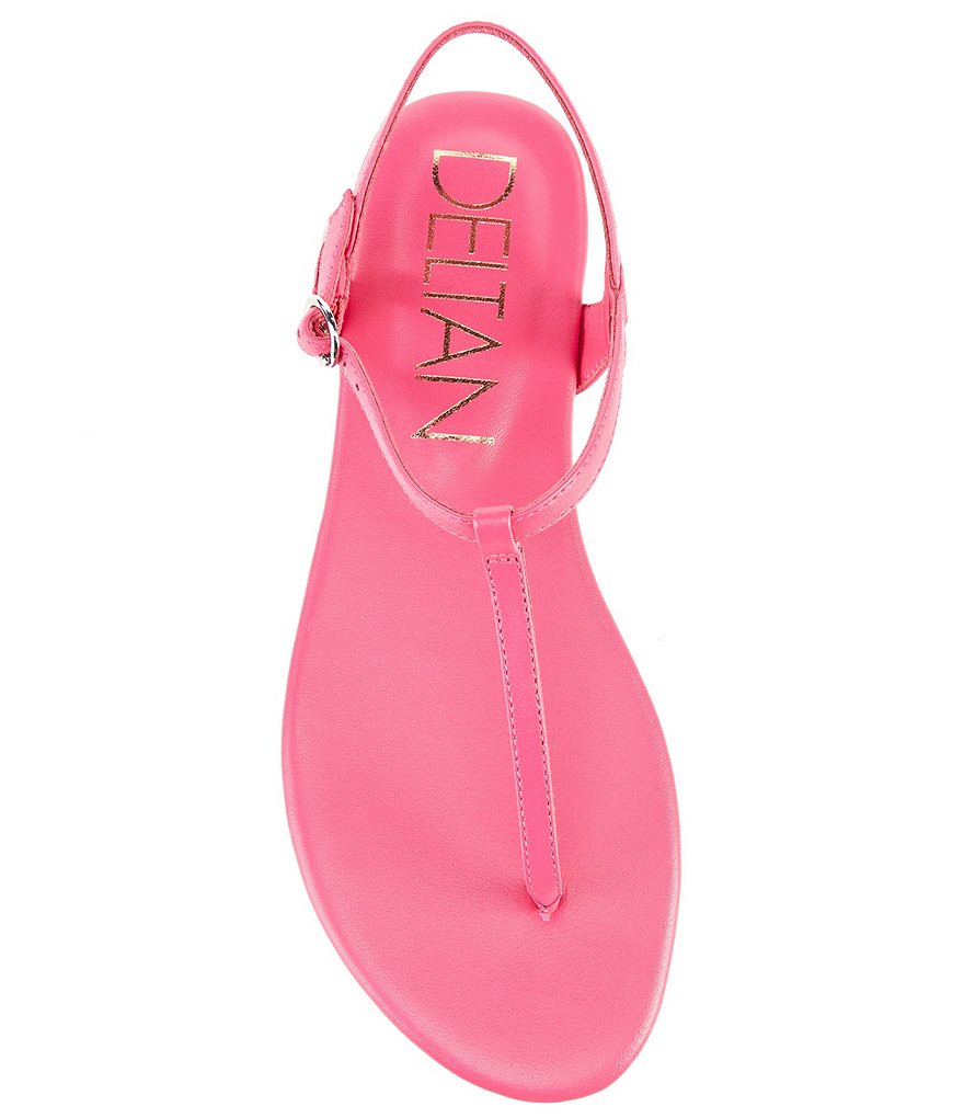 Deltan Olive Leather Thong Sandals