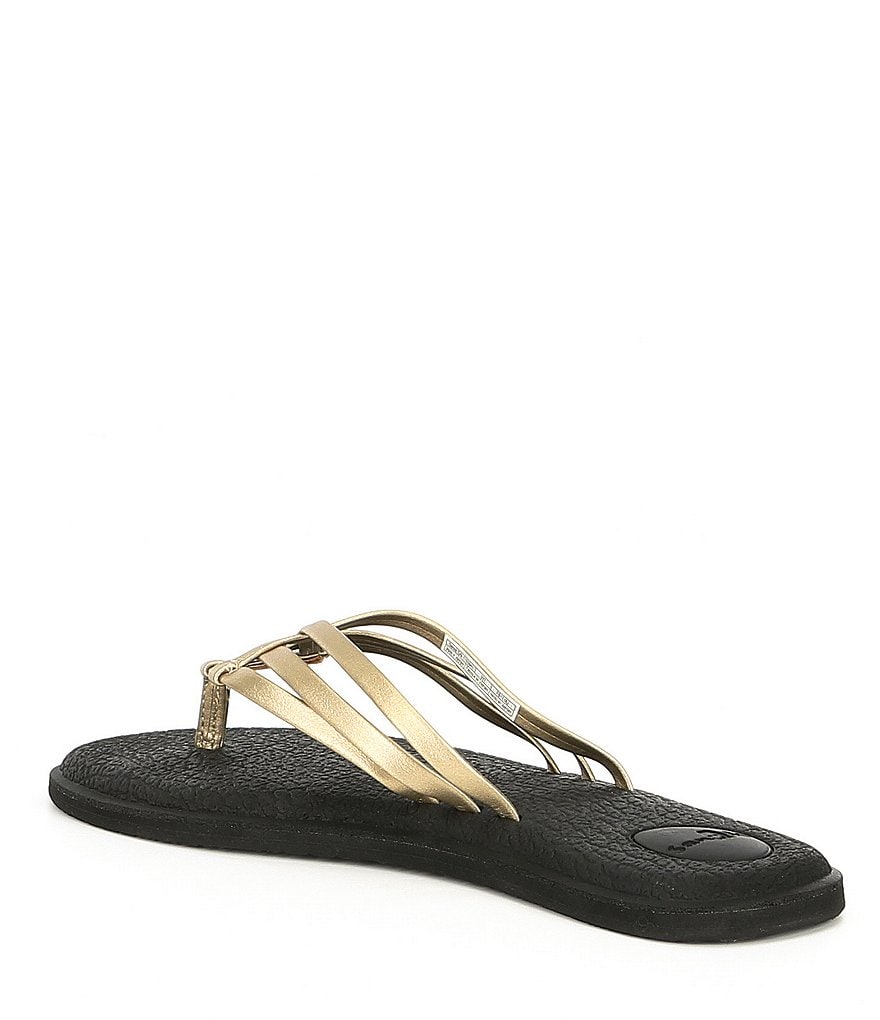 Sanuk Women's Yoga Salty Metallic Flip Flop Sandals