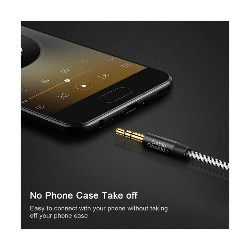 CableCreation Aux Cable for Car, 3.5mm Male to Male Stereo Aux Cord [Hi-Fi So...