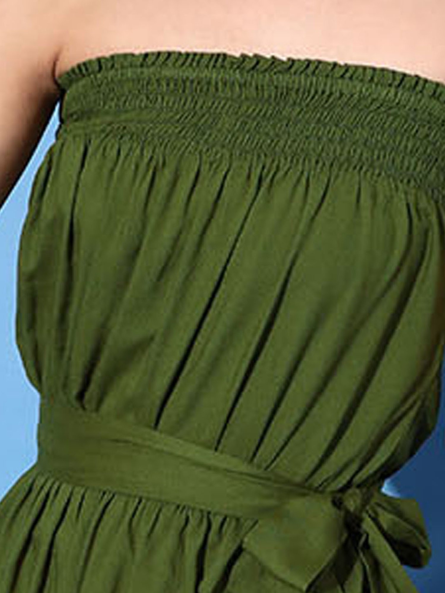 QUIERO Olive Mini Playsuit