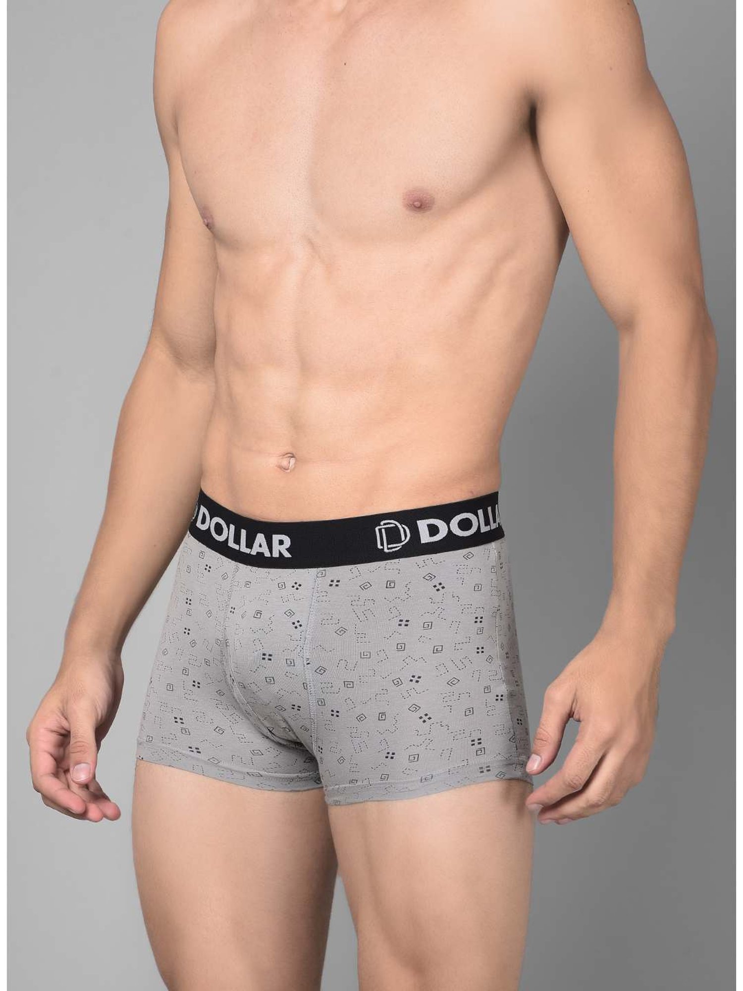 Dollar Bigboss Assorted Cotton Regular Fit Printed Trunks - Pack Of 3