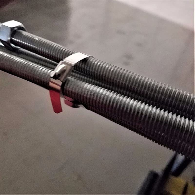 Stainless Steel Zip Ties Exhaust Wrap  100pcs 118quot Metal Locking Wrap Ties Straps Header Wrap Exhaust Wrapping