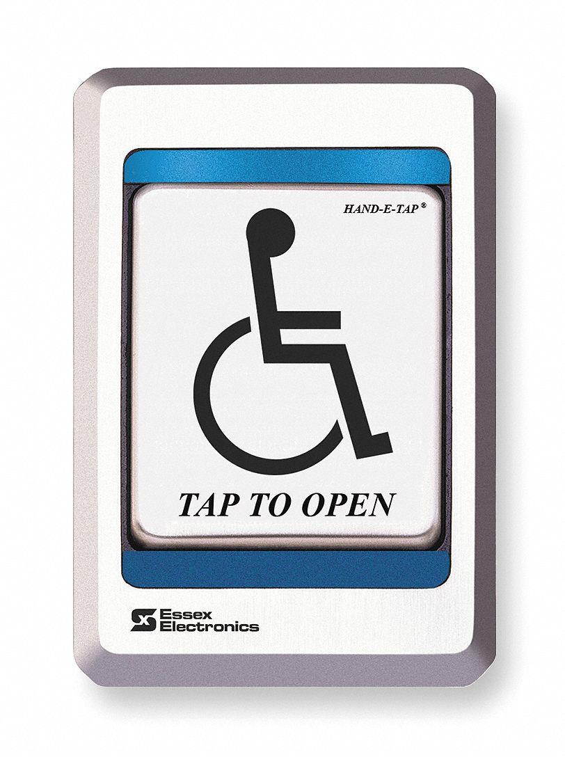Handicap Access Switch, Stainless Bezel