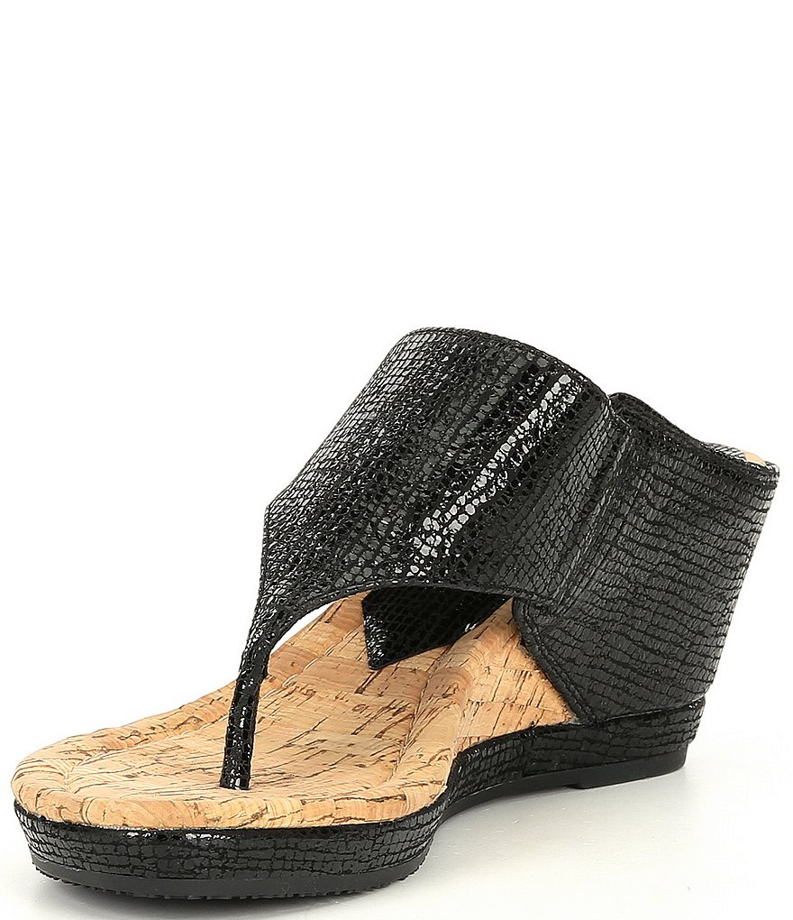 Donald Pliner Malone Leather Wedge Sandals